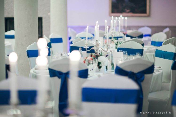 blue wedding decoration