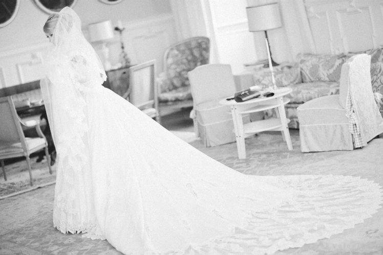long wedding dress for bride