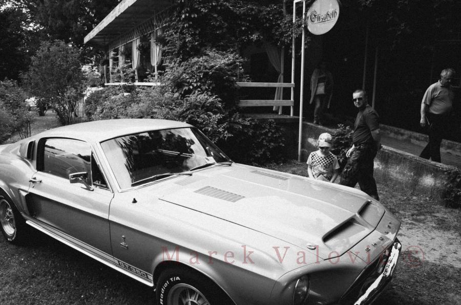 Street Photography | the man and son admires Mustang Shelby GT 350 | ready to print
