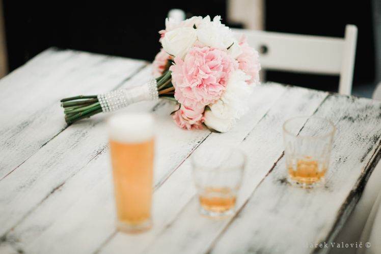 bouquet and beer