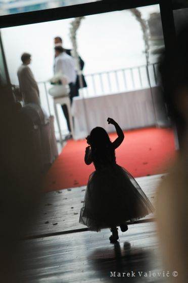 child on wedding 