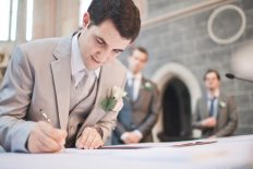 groom signing ceremony