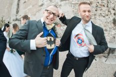 superman wedding fun